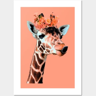 Retro Girraffe Posters and Art